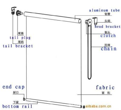 중국 CLASSIC Window Shade Bamboo Blind Roller Home Accessories 판매용