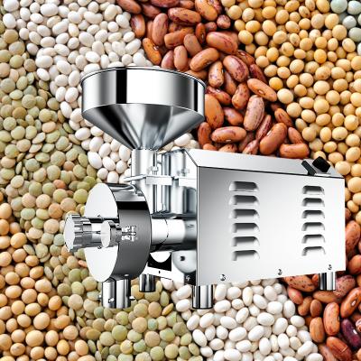 China Hotels Commercial Stainless Steel Herb Grinder Industrial Electric Spice Grain Mill Flour Mill Machine for sale