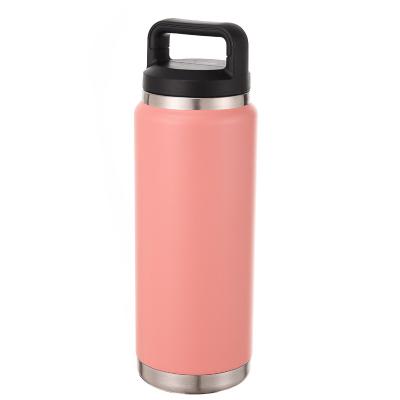 China Large Capacity Food Grade PP Lid Stainless Steel PORTABLE Plastic Double Wall Vacuum Flasks Insulated for sale