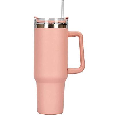 China 2023 Latest 40oz 1200ml Stainless Steel Viable Vacuum Insulated Mug Portable Car Cup Tumbler With Handle And Straw for sale