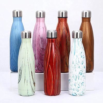 China 350 500 thermos 750ml sports flask cola bottle PORTABLE direct wholesale leak-proof water bottle shape stainless steel for sale