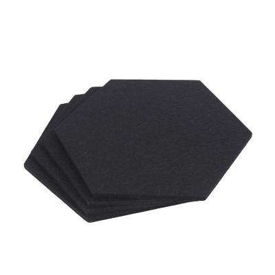 China Traditional High Density Dustproof Hexagon Panels Custom Size Colorful Polyester Fiber Acoustic Panels for sale