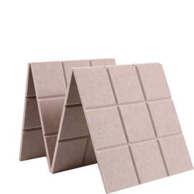 China Sound Proof Traditional Wall Panels Fabric Adhesive Die-Cut Polyester Fiber Acoustic Panels Acoustic Panels for sale