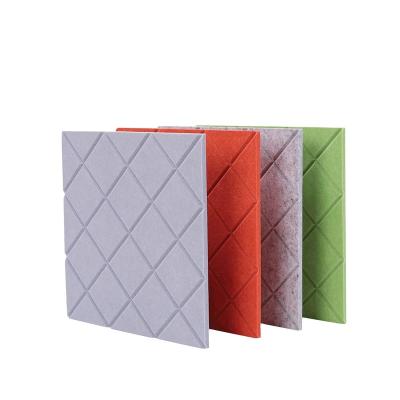 China Traditional PET Felt Acoustic Board Felt Fabric Acoustic Panels Wall Tiles Acoustic Felt Wall Panels for sale