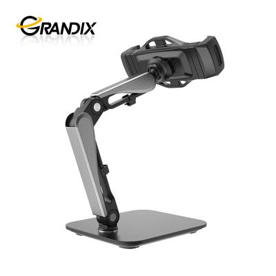 China Hot Selling Universal 4.7-12.9inch Adjustable Phone Tablet Holder Aluminum Desk Stand for sale