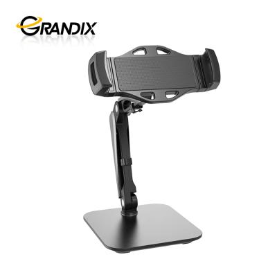 China 4.7-12.9inch Adjustable Desktop Mobile Phone Stand Tablet Mount Foldable Mobile Phone Stand for sale