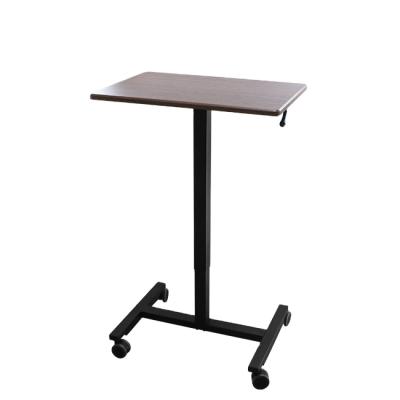 China Adjustable Table Sit Stand Desk Gas (Height) Height Adjustable Pneumatic Desk Lifted Modern Wooden Office Position Desk for sale