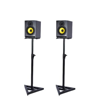 China Home Theater Telescoping Adjustable Metal Floor Height Truss Studio Monitor Speaker Stand for sale