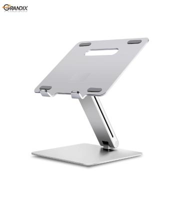 China Free Folding Fit Your Hand Desktop Portable Aluminum Foldable Height Adjustable Laptop Stand for sale