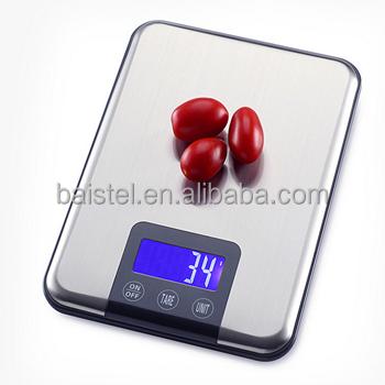 China Kitchen Scales ML Unit Display Kitchen Scale 15kg 1g Touch Key Digital Electronic Household Scale for sale