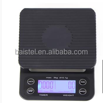 China LCD Display Digital Drip Coffee Scale 64.5*26.5mm for sale