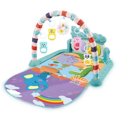 China Good Quality Electric Baby Fitness Activity Gym Frame Mat Play Piano Gym Baby Foot Pedal Fitness Rack for sale