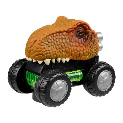 China Universal Dinosaur Pull Back Car Dinosaur Toys For Kids Boy Toys Pull Back Toy Cars With T-Rex for sale