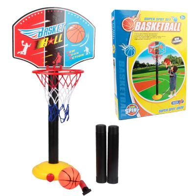 China Indoor Basketball Hoop Kids Basketball Rack Game Toys Lift Rack Inflatable Basketball Boy Sports Ball Frame Toys for sale