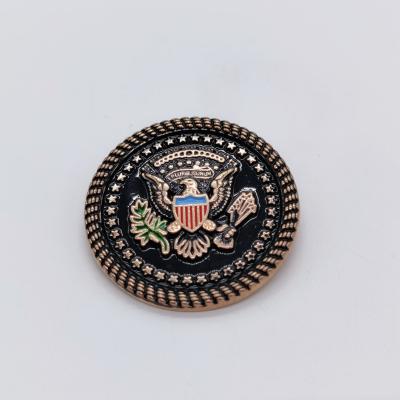 China New Style Decoration Plating Eagle Badge Pins Military Pins Costume Metal Zinc Alloy Brooch For Men for sale