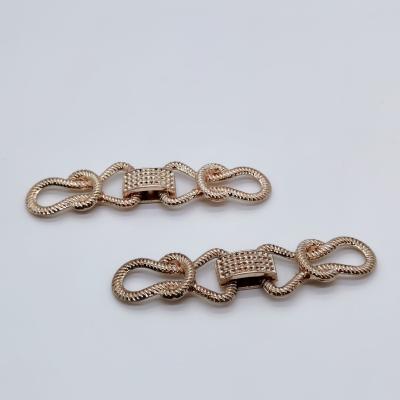 China 2022 Fashion Shoe Decoration Rhinestone Metal Alphabet Letter Crocs Chains Charms Clog Chains for sale