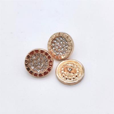 China Good Quality Metal Rhinestones Metal Garment Dome Beads Zinc Alloy Plating Sewing Button for sale