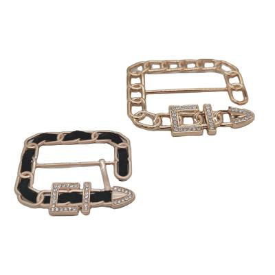 China Best-selling Nickel Free Plating Pin Buckles Nickel-Free Metal Square Rhinestone Zinc Alloy Buckle for sale