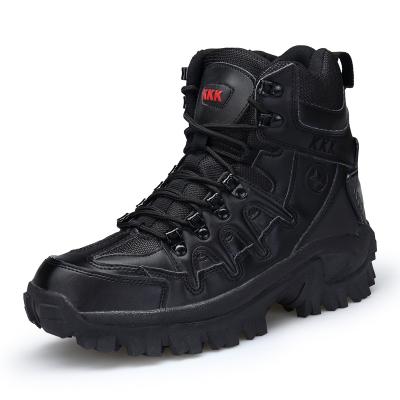 China Factory Sale Breathable Men Boots Casual Light Weight Waterproof No Zipper Desert Men Military Boot for sale