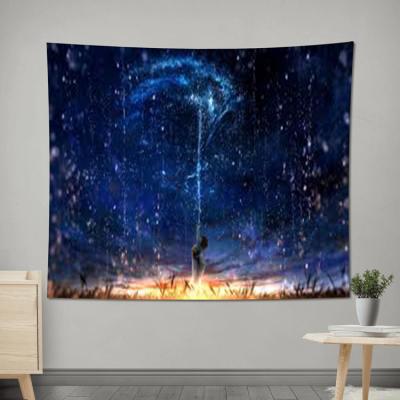 China Simple Professional Factory Garment Soild Color Space Direct Selling Wholesale Cheap Custom Print Wall Tapestry for sale