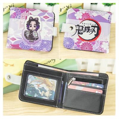 China High Quality Waterproof Coin Purse Wallet, Demon Slayer Wallet, Kimetsu no Yaiba Denim Anime Folding Wallet for sale