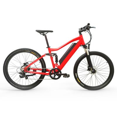 China Full Suspension Aluminum Alloy Mountain Electric Bicycle Mountain Electric Bike for sale