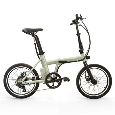 China Aluminum alloy factory direct sales foldable electric bicycle 20 inch city folding electric bicycle for adults for sale