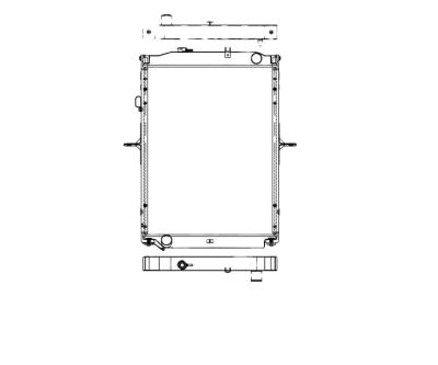 China Aluminum Core 13151 High Performance Radiator Truck For ISUZU Aluminum Truck Radiator For ISUZU Truck Radiator for sale