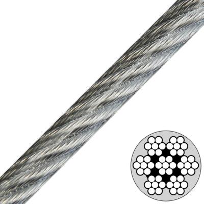 China 7x7 Vinyl Coated Steel Cable , Type Ss 302/304 stainless steel wire rope for sale