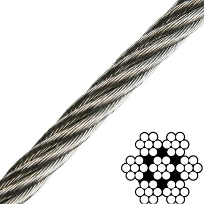 China 1/16 Inch 7x7 304 Stainless Steel Aircraft Cable Breaking Strength 480lb for sale