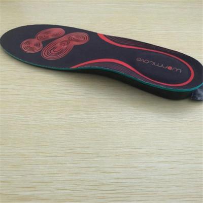 China Rechargeable Lithium Battery Operated Heated Insole Winter 3.7V Thermal Boot Pads Heated Insoles for sale