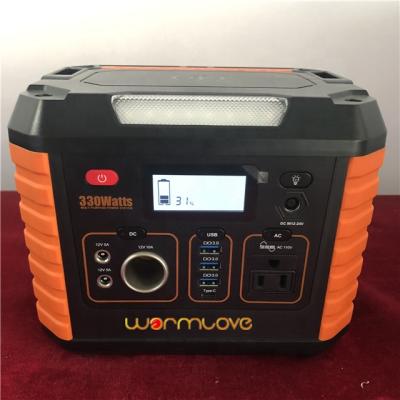 China WarmLove Wireless Power Storage 110v 220v 330W Charging Outdoor Portable Power Station for sale