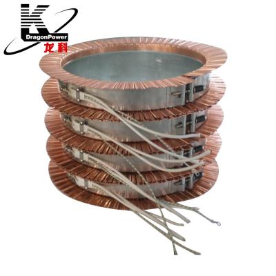 China Customized Industrial Ceramic Band Heater With Copper Cooling Machinery Repair Shops Air Cooling Fin For Extruder Te koop