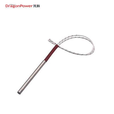 China Factory Small 220V Cartridge Heating Element With 300mm Internal Wire Lead for sale