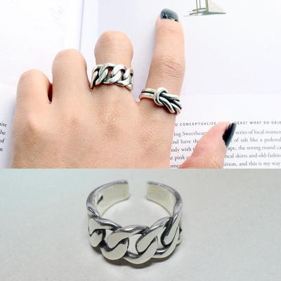 China Sterling Silver Rings Jewelry Low Price Rings Jewelry 925 Raw Pure Silver Ring Trendy Chains for sale