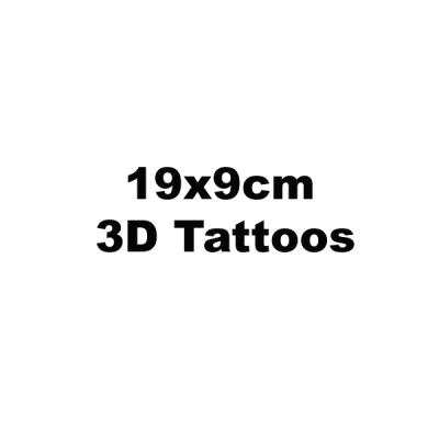 China Temporary Catalog Of 19x9cm 3D Tattoo Stickers Flower Animals Tattoo Stickers for sale