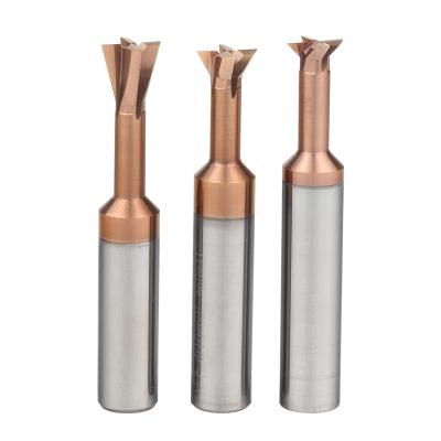 China Dovetail Cutter Custom Cemented Carbide Dovetail Groove Milling Cutter Custom Tungsten Steel Taper Angle Set T Shaped Non-Standard R Chamfering for sale