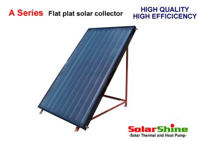 China 2 Square Meters Flat Plate Solar Collector Aluminum Alloy Material Easy Installation for sale