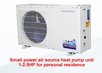 China White Small Air Source Heat Pump Circulation Heating Freestanding Installation for sale