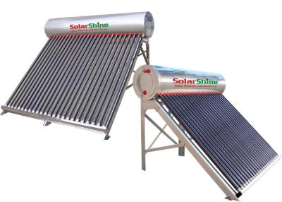 China 155 - 450 litros aquecedor de água solar do tubo de vácuo da capacidade, aquecedor de água solar passivo à venda