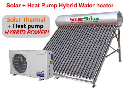 China 155 - 310 L Capacity Solar Heat Pump Water Heater Stainless Steel Tank Material for sale