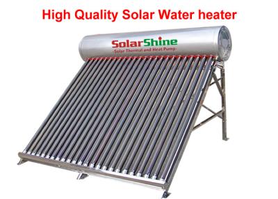 China Stainless Steel Evacuated Tube Solar Hot Water Heater Freestanding Installation for sale