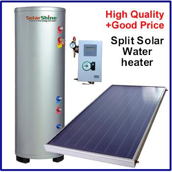 China Intelligent Split Solar Water Heater , Flat Panel Solar Water Heater SP-150-500L for sale