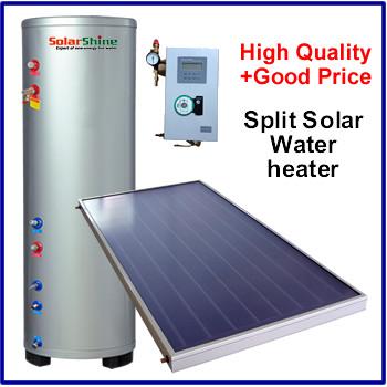 China Safety Split Solar Water Heater , Roof Mounted Solar Water Heater 3 Years Warranty for sale