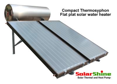 China Stainless Steel Flat Plate Solar Water Heater Intelligent Automatic Controler for sale