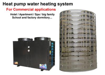 China Durable Commercial Heat Pump Water Heater Galvanized Sheet Housing Material for sale