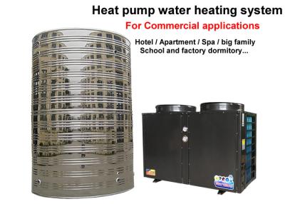 China Golden Color Commercial Heat Pump Water Heater 5 KW Heating Capacity for sale