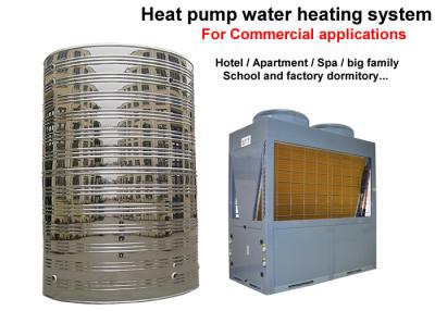 China Big Air Source Heat Pump Water Heater , Commercial Water Heater For Hotels for sale