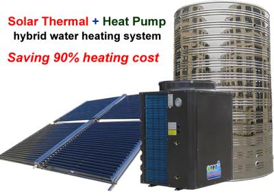 China Non Pressurized Solar Heat Pump Water Heater , Solar Thermal Water Heater 4.0 Cop for sale