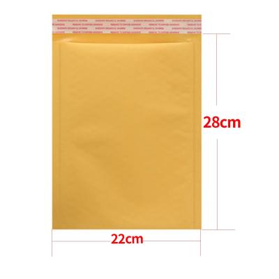 China Bubble Mailing Bag 28*22cm Bubble Bag Yellow Strong Viscosity Paper Mailers Bag Self Seal Padded Mailing Envelopes Tearproof Mailing Pouch for sale